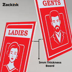 Elegant Men & Women Signage for Offices