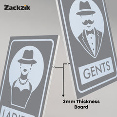 Easy-to-Read Gents and Ladies Sign