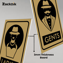 Easy-to-Read Gents and Ladies Sign