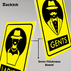 Easy-to-Read Gents and Ladies Sign