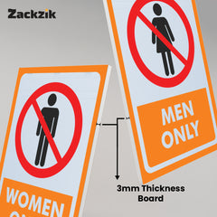 Sleek & Visible Toilet Signage