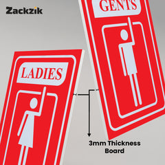 Professional Gents and Ladies Sign Board