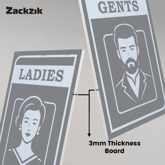 Elegant Men & Women Signage for Offices
