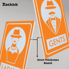 Easy-to-Read Gents and Ladies Sign