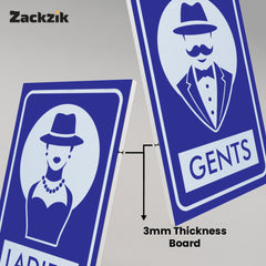 Easy-to-Read Gents and Ladies Sign