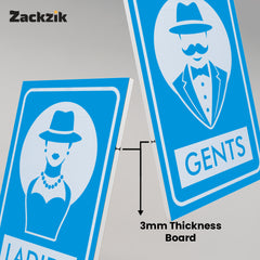 Easy-to-Read Gents and Ladies Sign