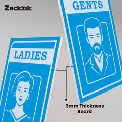 Elegant Men & Women Signage for Offices