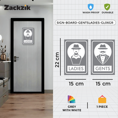 Easy-to-Read Gents and Ladies Sign