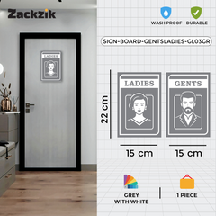 Elegant Men & Women Signage for Offices