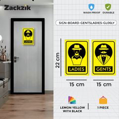 Easy-to-Read Gents and Ladies Sign