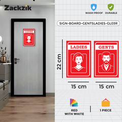 Elegant Men & Women Signage for Offices