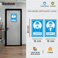 Easy-to-Read Gents and Ladies Sign