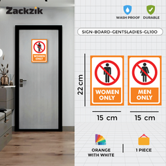 Sleek & Visible Toilet Signage