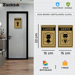 Elegant Men & Women Signage for Offices