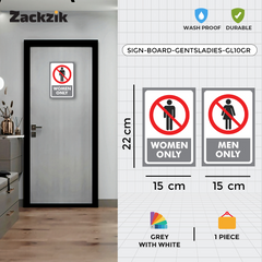 Sleek & Visible Toilet Signage