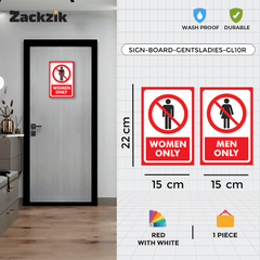 Sleek & Visible Toilet Signage