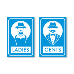 Easy-to-Read Gents and Ladies Sign