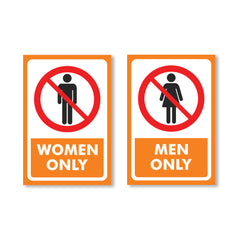 Sleek & Visible Toilet Signage