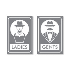 Easy-to-Read Gents and Ladies Sign