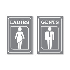 Simple & Bold Male Female Icons