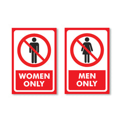 Sleek & Visible Toilet Signage