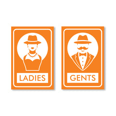 Easy-to-Read Gents and Ladies Sign