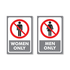 Sleek & Visible Toilet Signage