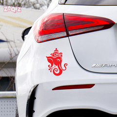Lord Ganesha Car Sticker Premium Waterproof Vinyl Decal for Cars Bikes Helmet Laptop