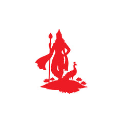 Sacred Lord Murugan Vel Symbol Sticker
