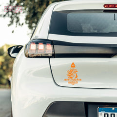 Yaamirukka Bayamen Tamil Murugan Sticker with Peacock Design