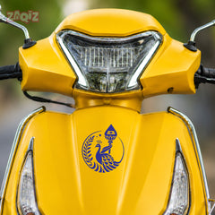 Murugan Peacock Vel Sticker for Car Bike Laptop Waterproof Decal