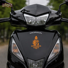 Yaamirukka Bayamen Tamil Murugan Sticker with Peacock Design
