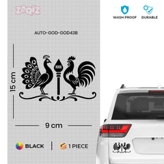 Lord Murugan Symbols Vinyl Sticker Waterproof Devotional Decal