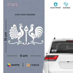 Lord Murugan Symbols Vinyl Sticker Waterproof Devotional Decal