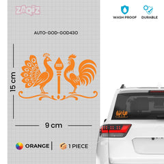Lord Murugan Symbols Vinyl Sticker Waterproof Devotional Decal