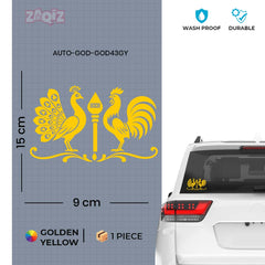 Lord Murugan Symbols Vinyl Sticker Waterproof Devotional Decal