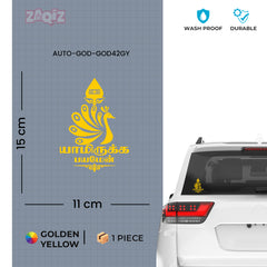 Yaamirukka Bayamen Tamil Murugan Sticker with Peacock Design