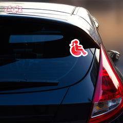 Wheelchair Hero Car Decal