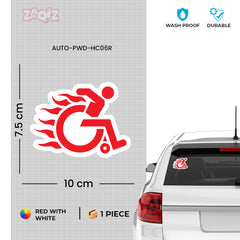 Stylish Super Hero Handicap Symbol