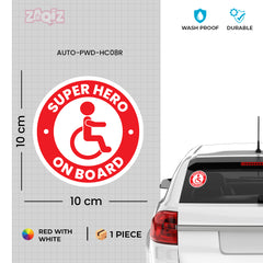 Inspiring Super Hero Handicap Decal
