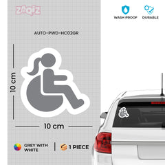Wheelchair Hero Car Decal