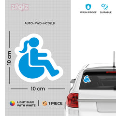 Wheelchair Hero Car Decal