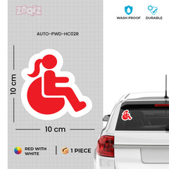 Wheelchair Hero Car Decal