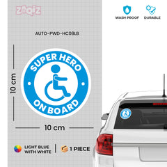 Inspiring Super Hero Handicap Decal