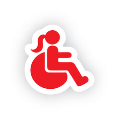 Wheelchair Hero Car Decal