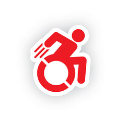 Unique Wheelchair Superhero Sticker
