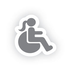 Wheelchair Hero Car Decal