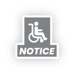 Accessible Superhero On Board Sticker