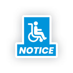 Accessible Superhero On Board Sticker