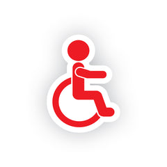 Empowering Handicap Superhero Emblem